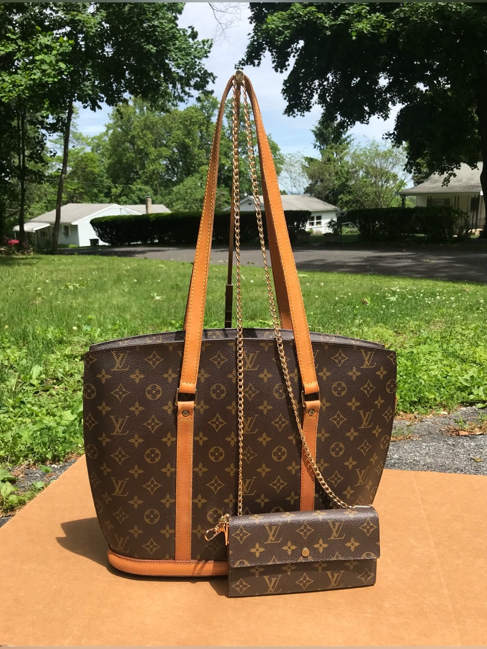 ✅LV BUNDLE LARGE BAG+LONG WALLET LOUIS VUITTON